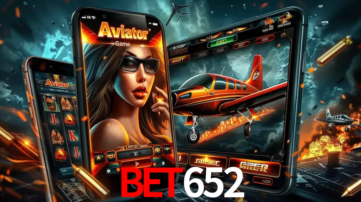 O popular jogo de apostas Aviator exibido em vários celulares e tablets, mostrando a interface emocionante e a ação de voo disponíveis para jogar agora no bet652.